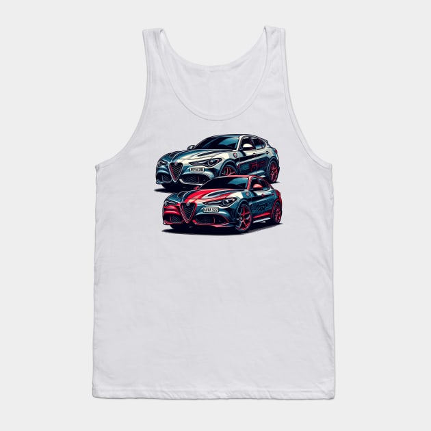 Alfa Romeo Stelvio Tank Top by Vehicles-Art